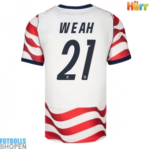 Billiga Förenta stater Timothy Weah #21 Hemmatröja VM 2026 Kortärmad